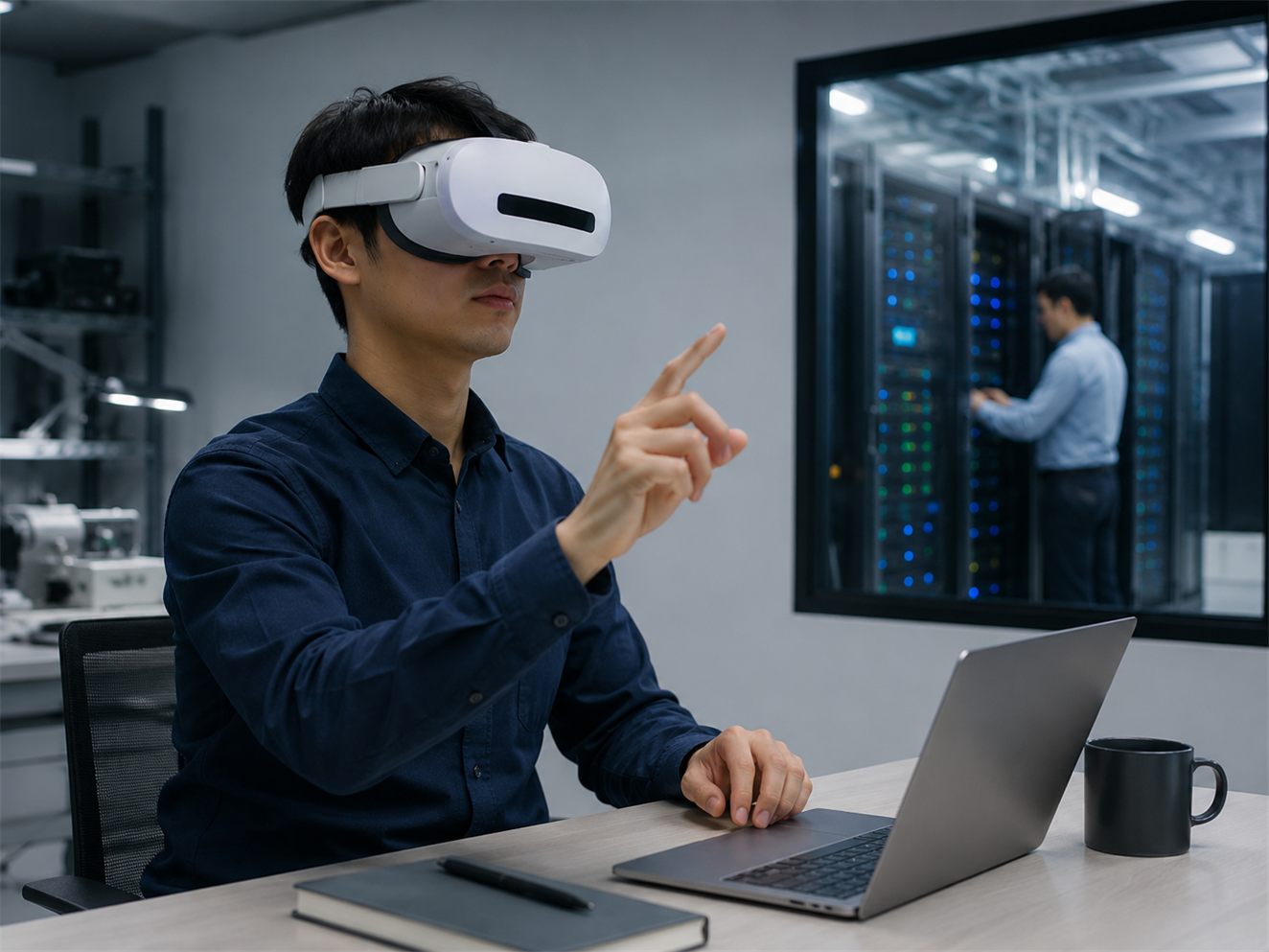 Researcher monitoring cloud rendering workloads